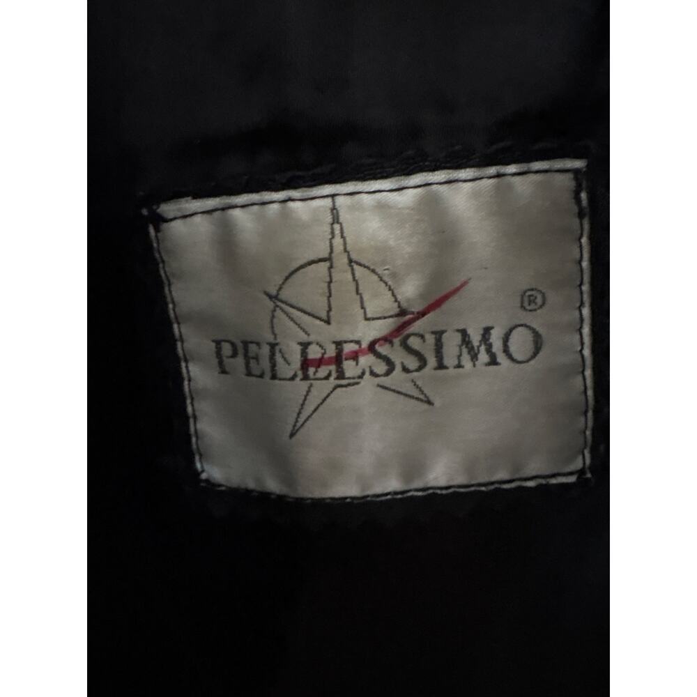 Vintage 90s Pellessimo France Black Lambskin Leather Jacket Size 2 (Small) - Picture 5 of 9